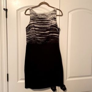 Ann Taylor short dress, black and white